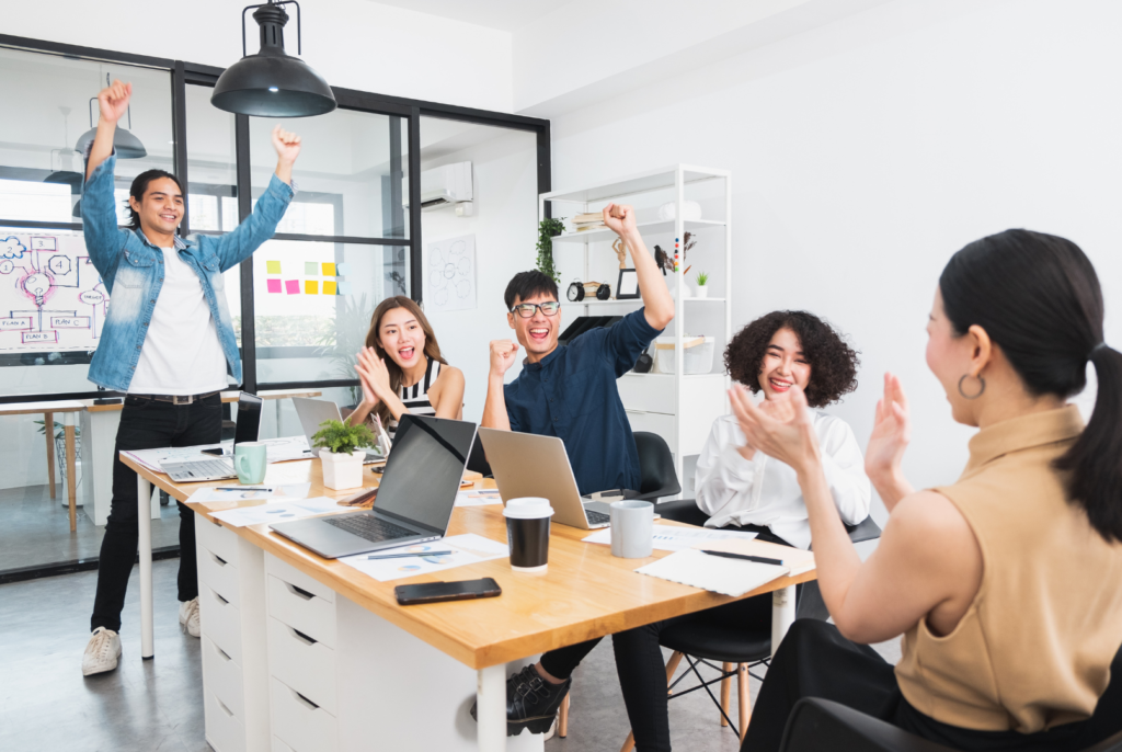 New product development begins with brainstorming sessions that spark fresh ideas and innovative directions.